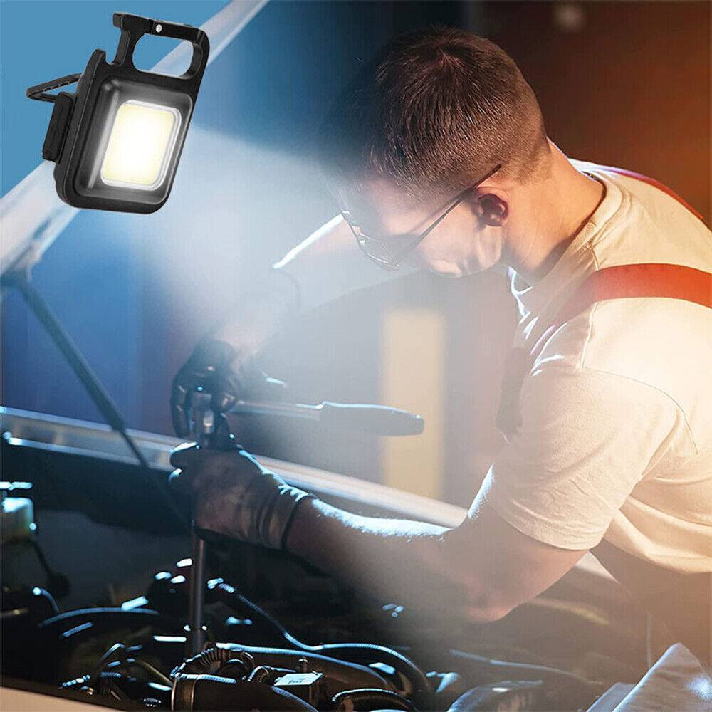 Mini Waterproof Rechargeable LED Light USB Flashlight-Lamp Torch Pocket Keychain