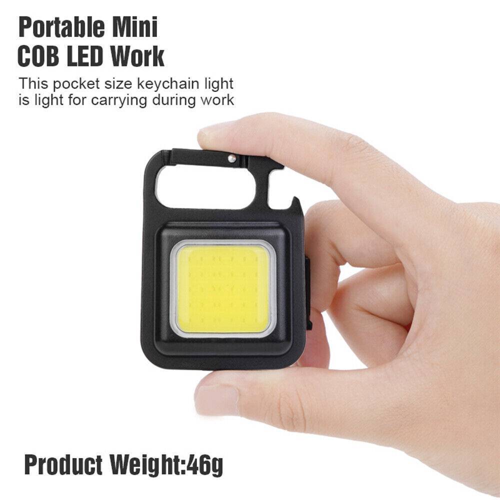 Mini Waterproof Rechargeable LED Light USB Flashlight-Lamp Torch Pocket Keychain